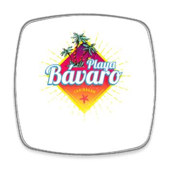 Bávaro Beach in Caribbean, Dominican Republic - Square fridge magnet - white - Front