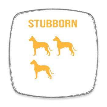 Great Dane - Square fridge magnet - white - Front