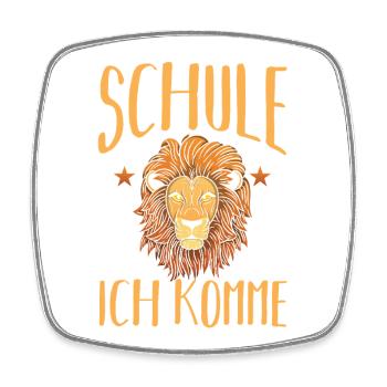 Kita Erste Klasse Löwe Schüler Kindergarten - Viereckiger Kühlschrankmagnet - Weiß - Vorne