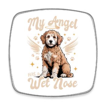 Goldendoodle Dog Breed - Square fridge magnet - white - Front