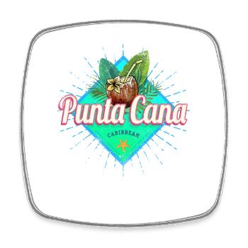 Punta Cana Caribbean in the Dominican Republic - Square fridge magnet - white - Front
