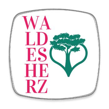 Waldesherz - Wortschätze - vergessene Wörter - Viereckiger Kühlschrankmagnet - Weiß - Vorne