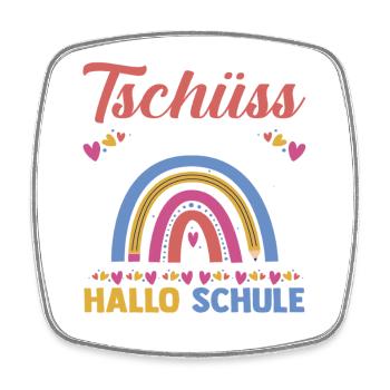 Kita Erste Klasse Schüler Kindergarten - Viereckiger Kühlschrankmagnet - Weiß - Vorne