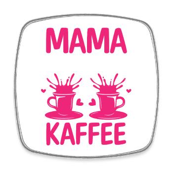 Kaffee Kaffeeliebhaber Mutter Mama - Viereckiger Kühlschrankmagnet - Weiß - Vorne
