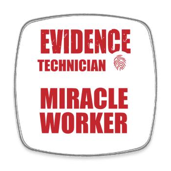 Forensic Scientist Criminology - Square fridge magnet - white - Front