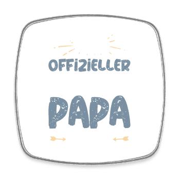 Official Dachshund Dad - Square fridge magnet - white - Front