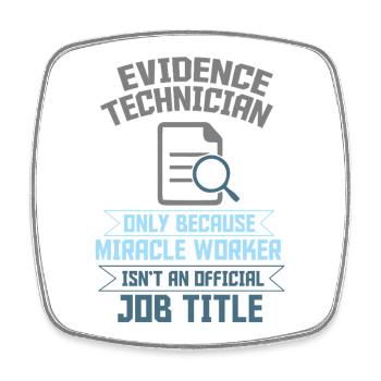 Forensic Scientist Criminology - Square fridge magnet - white - Front
