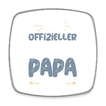 Offizieller Havanese Papa - Viereckiger Kühlschrankmagnet - Weiß - Vorne
