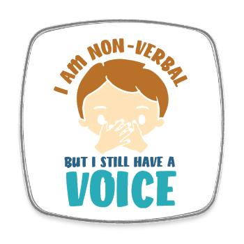 Autism Autistic Asperger's Syndrome - Square fridge magnet - white - Front