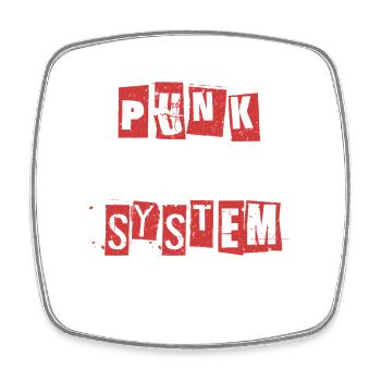 Punk For A Day - Square fridge magnet - white - Front