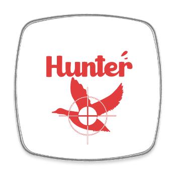 Chasse au canard Chasseur Chasse au canard - Magnet carré - blanc - Devant