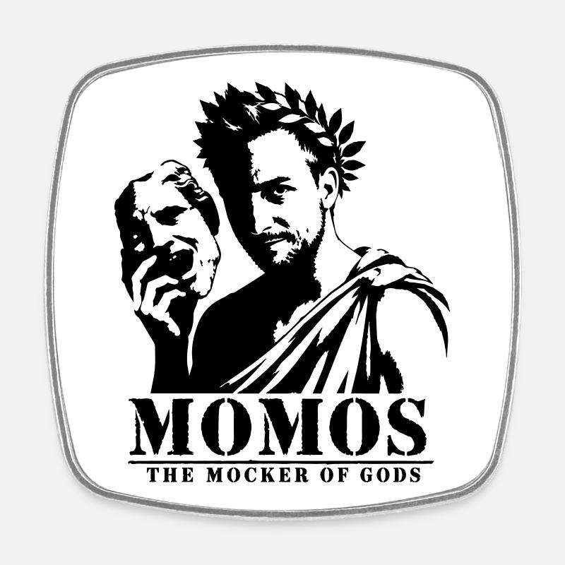 Momos - Square fridge magnet - white