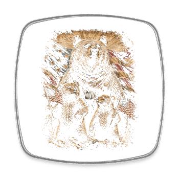 Veterans Day for Democrats - Square fridge magnet - white - Front