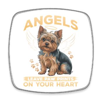 Yorkshire Terrier Yorkie Dog Breed - Square fridge magnet - white - Front