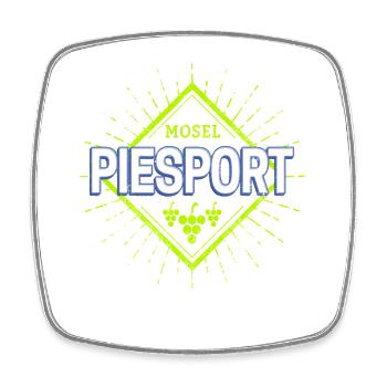 Piesport an der Mosel Weintrauben Vintage Souvenir - Viereckiger Kühlschrankmagnet - Weiß - Vorne