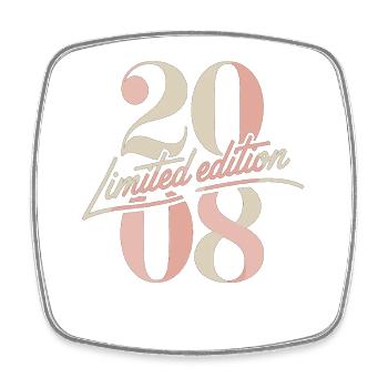Limited Edition 2008 Geburtstag Vintage - Viereckiger Kühlschrankmagnet - Weiß - Vorne