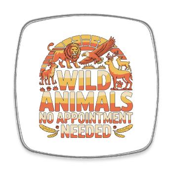 Wildlife Vet Wild Animals No Veterinary Wildlife - Square fridge magnet - white - Front
