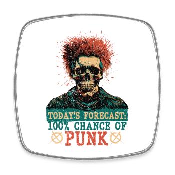Punk Pour Un Jour - Magnet carré - blanc - Devant