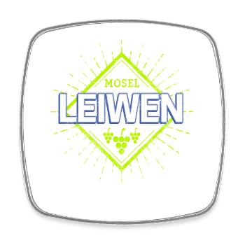 Leiwen an der Mosel Retro Weintrauben Souvenir - Viereckiger Kühlschrankmagnet - Weiß - Vorne