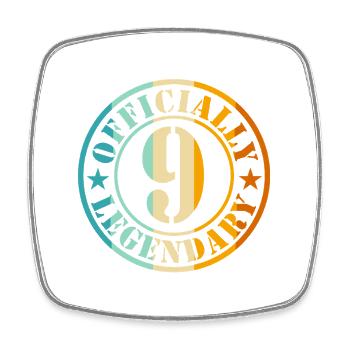 9th Birthday Boy Girl Official Legend 9 - Square fridge magnet - white - Front