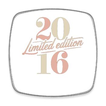 Anniversaire édition limitée 2016 - Magnet carré - blanc - Devant
