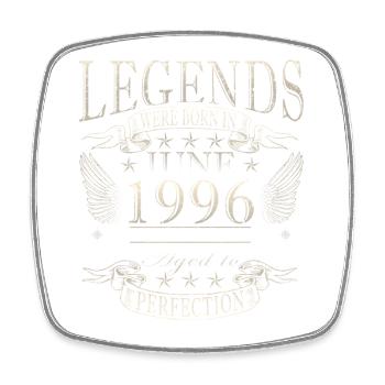30th Birthday Gift Legend June Vintage 1996 - Square fridge magnet - white - Front