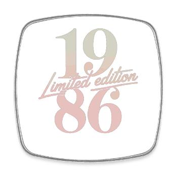 Vintage 1986 édition limitée rétro - Magnet carré - blanc - Devant