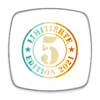 5. Geburtstag Junge Mädchen - Viereckiger Kühlschrankmagnet - Weiß - Vorne