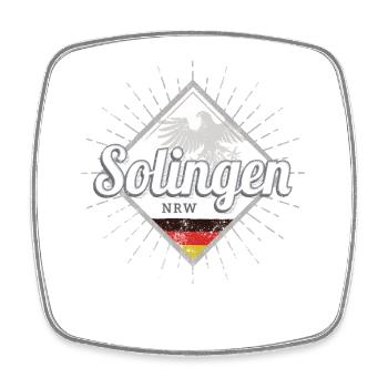 Solingen Stadt in Deutschland Nordrhein-Westfalen - Viereckiger Kühlschrankmagnet - Weiß - Vorne