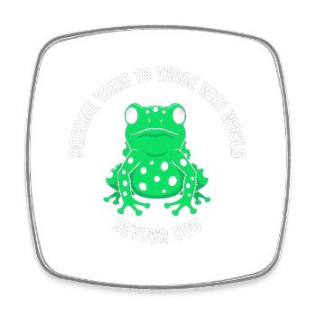 Toxic Frog Courage Rejection - Square fridge magnet - white - Front
