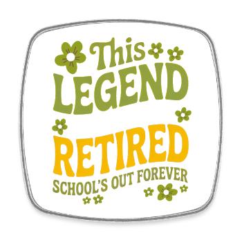 teacher Retirement Gifts for Teachers Retirement - Square fridge magnet - white - Front