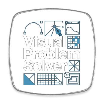 Graphiste Problème visuel Designer créatif - Magnet carré - blanc - Devant
