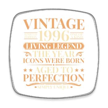Living Legend 1996 – 30th Birthday Retro - Square fridge magnet - white - Front