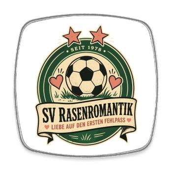 SV Rasenromantik - Viereckiger Kühlschrankmagnet - Weiß - Vorne