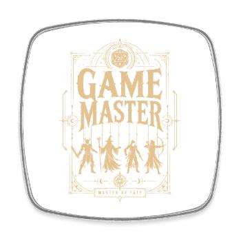Game Master Game Master Dice Shirt - Square fridge magnet - white - Front