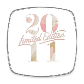 2011 Limited Edition Birthday - Square fridge magnet - white - Front