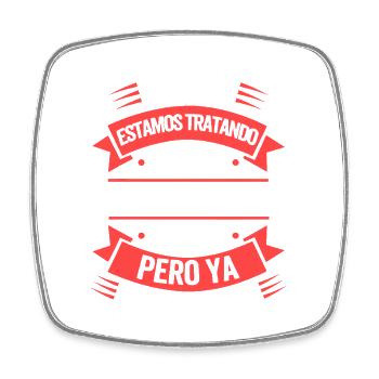 Dad, We Found Your Best Gift - Square fridge magnet - white - Front