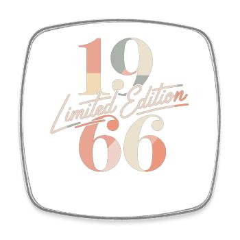 Édition limitée 1966 Vintage Birthday - Magnet carré - blanc - Devant
