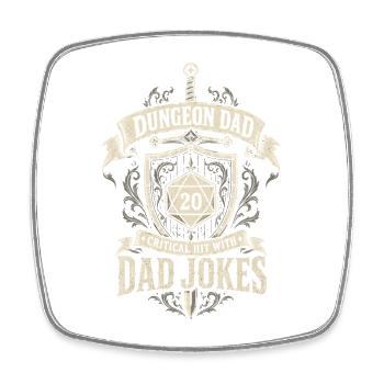 Fantasme Papa Blague Dad Dice Shirt - Magnet carré - blanc - Devant