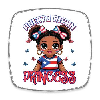 Princesse portoricaine Porto Rico - Magnet carré - blanc - Devant