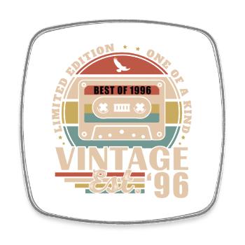 1996 Vintage Rétro Cadeau D'anniversaire - Magnet carré - blanc - Devant