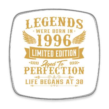 1996 Vintage Rétro Cadeau D'anniversaire - Magnet carré - blanc - Devant