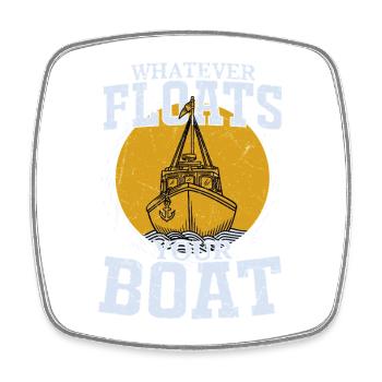 Whatever Floats Your Boat Sailor Sail Captain - Viereckiger Kühlschrankmagnet - Weiß - Vorne