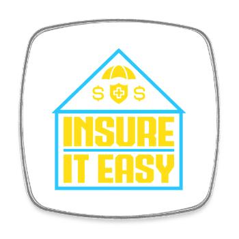 Insurance Agent Insure It Easy Funny Insurance - Viereckiger Kühlschrankmagnet - Weiß - Vorne