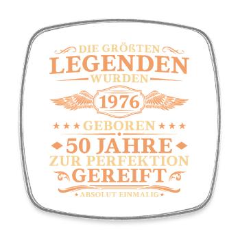 Größte Legenden 1976 geboren – 50. Geburtstag - Viereckiger Kühlschrankmagnet - Weiß - Vorne