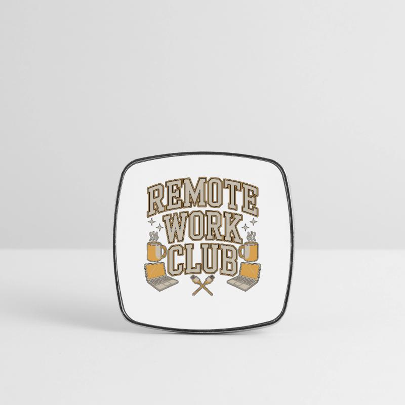 Remote Work Club Web Developer Remote Developer Viereckiger Kühlschrankmagnet