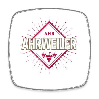 Ahrweiler an der Ahr Retro Weintrauben Souvenir - Viereckiger Kühlschrankmagnet - Weiß - Vorne