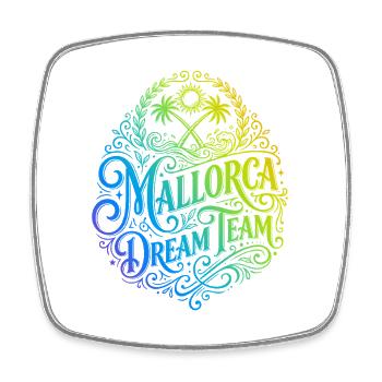 Mallorca Dream Team Colorée - Magnet carré - blanc - Devant