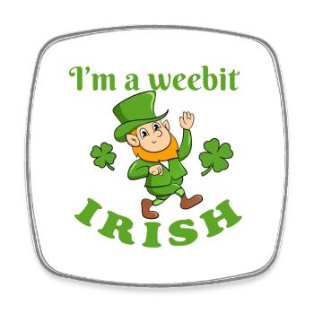 Leprechaun Pride Irish Tee - Viereckiger Kühlschrankmagnet - Weiß - Vorne