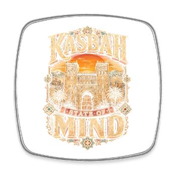 Marokkaner Marokko Kasbah State Of Mind - Viereckiger Kühlschrankmagnet - Weiß - Vorne